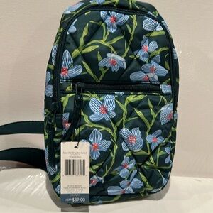 NWT Vera Bradley Essential Sling Crossbady Backpack with Front Pocket.